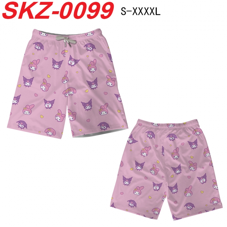 sanrio Anime full-color digital printed beach shorts from S to 4XL SKZ-0099