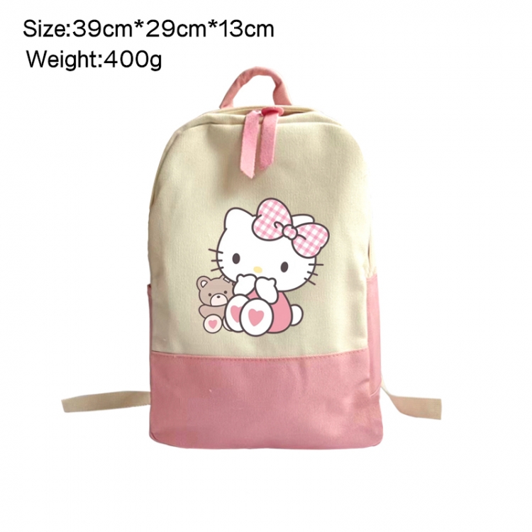 sanrio Anime Surrounding Canvas Colorful Backpack 39x29x13cm