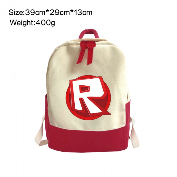 Roblox Anime Surrounding Canvas Colorful Backpack 39x29x13cm