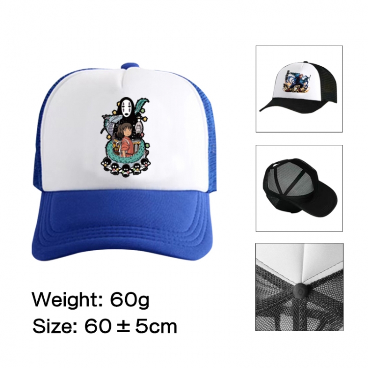 TOTORO Anime peripheral color printed mesh cap baseball cap size 60 ± 5cm