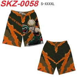 My Hero Academia Anime full-color digital printed beach shorts from S to 4XL SKZ-0058
