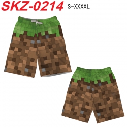 Minecraft Anime full-color digital printed beach shorts from S to 4XL SKZ-0214
