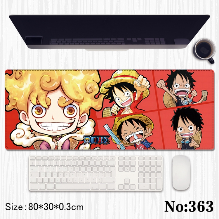 One Piece Anime peripheral computer mouse pad office desk pad multifunctional pad 80X30X0.3cm