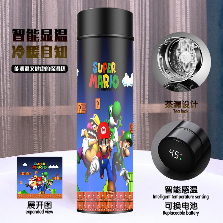 Super Mario Apparent temperature 304 stainless steel Thermos Cup 500ML