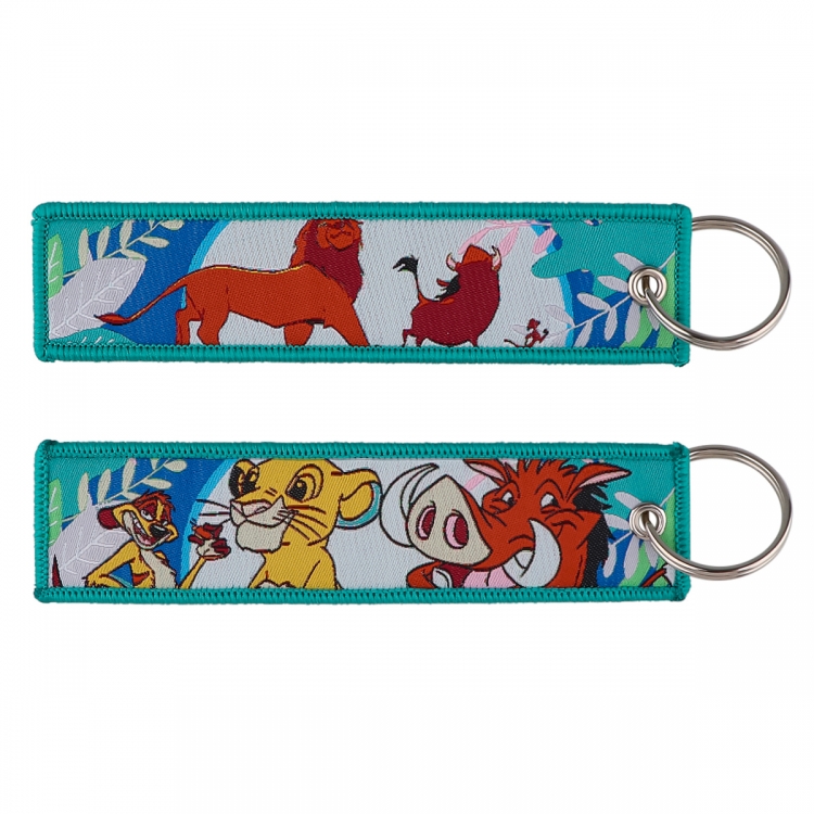 The Jetsons Double sided color woven label keychain with thickened hanging rope 13x3cm 10G price for 5 pcs