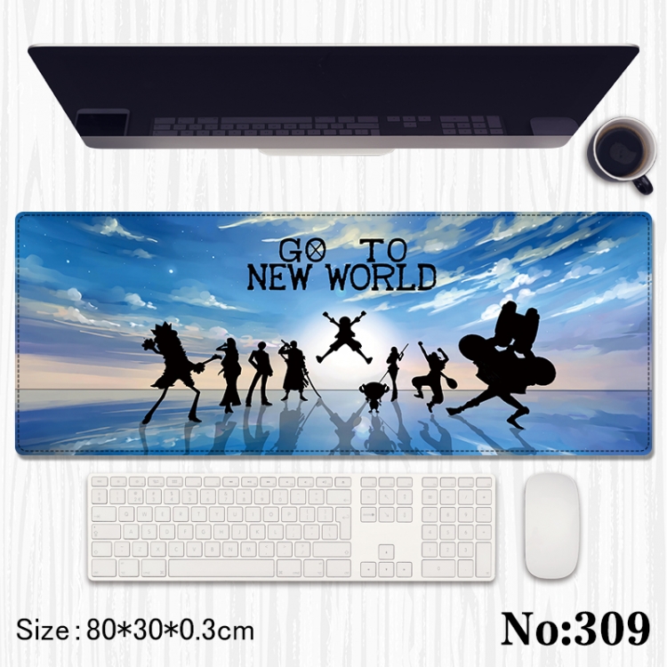 Go To The New World  Anime peripheral computer mouse pad office desk pad multifunctional pad 80X30X0.3cm