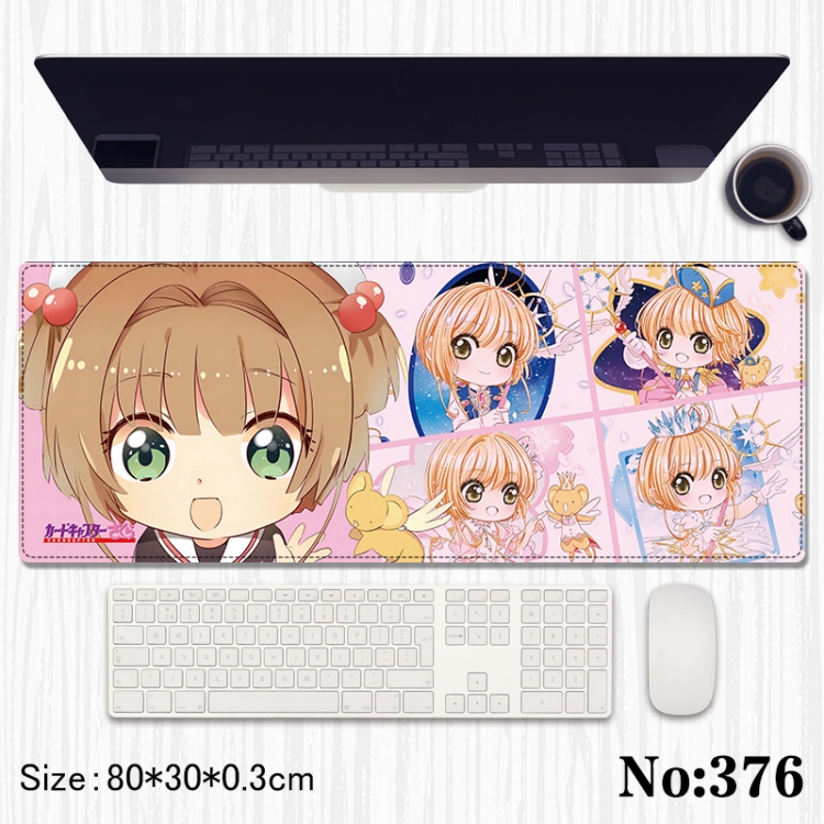 Card Captor Sakura Anime peripheral computer mouse pad office desk pad multifunctional pad 80X30X0.3cm