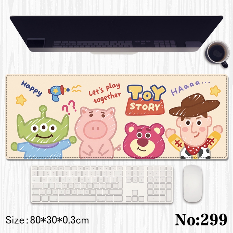 Winnie the pooh Anime peripheral computer mouse pad office desk pad multifunctional pad 80X30X0.3cm
