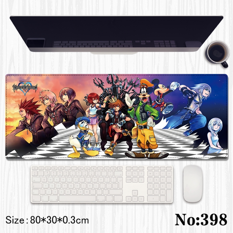 kingdom hearts Anime peripheral computer mouse pad office desk pad multifunctional pad 80X30X0.3cm