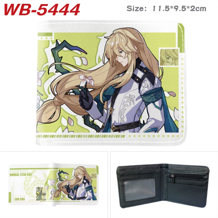 Honkai: Star Rail Animation color PU leather half fold wallet 11.5X9X2CM WB-5444A