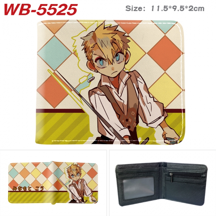 Toilet-bound Hanako-kun Animation color PU leather half fold wallet 11.5X9X2CM  WB-5525A
