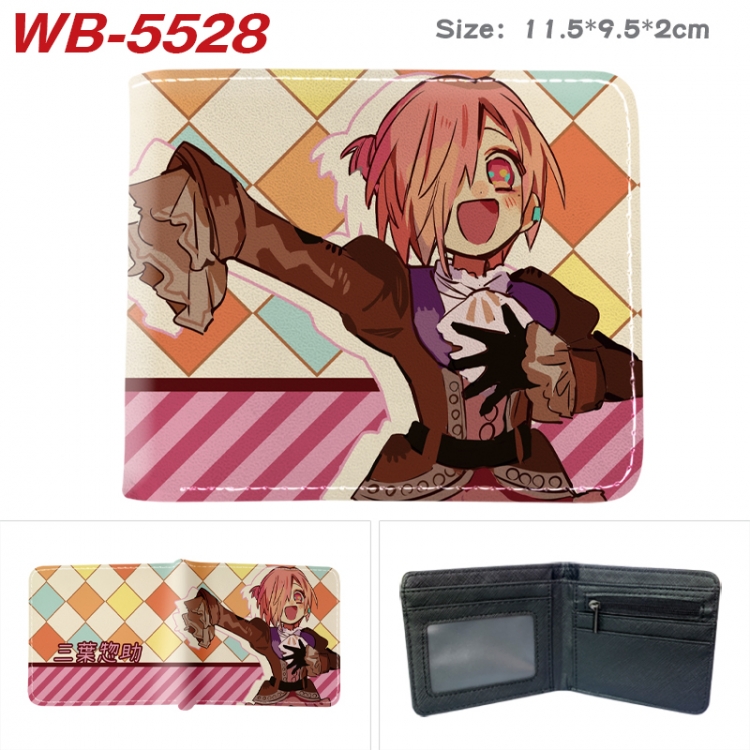 Toilet-bound Hanako-kun Animation color PU leather half fold wallet 11.5X9X2CM WB-5528A