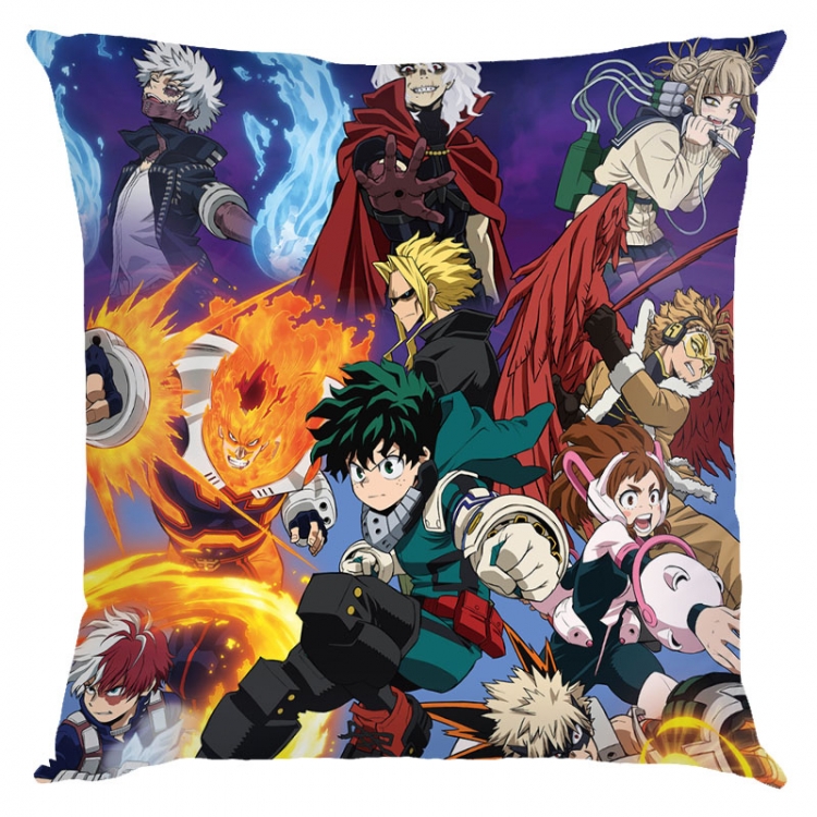 My Hero Academia Anime square full-color pillow cushion 45X45CM NO FILLING  w9-461