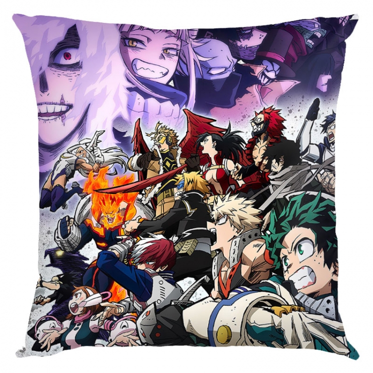 My Hero Academia Anime square full-color pillow cushion 45X45CM NO FILLING  w9-465
