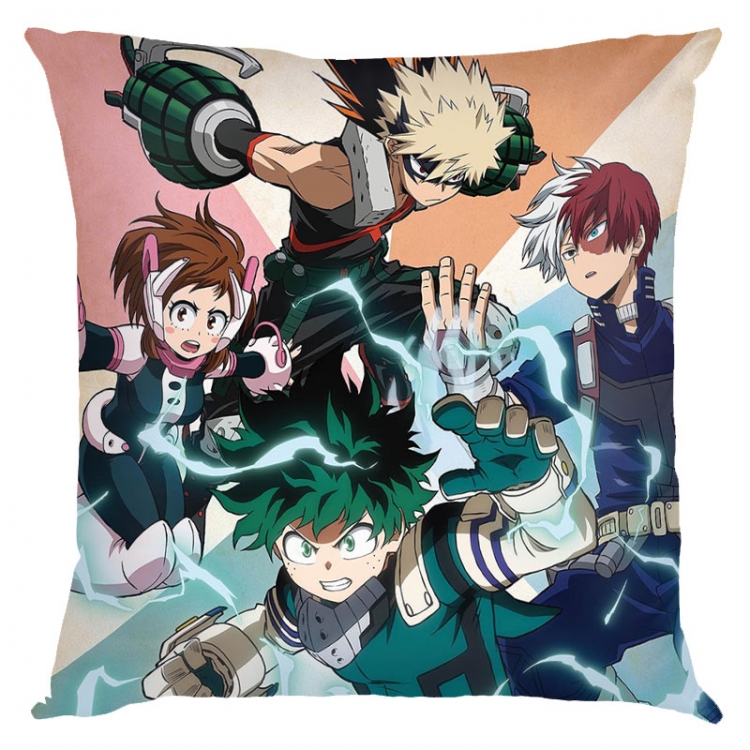 My Hero Academia Anime square full-color pillow cushion 45X45CM NO FILLING w9-456