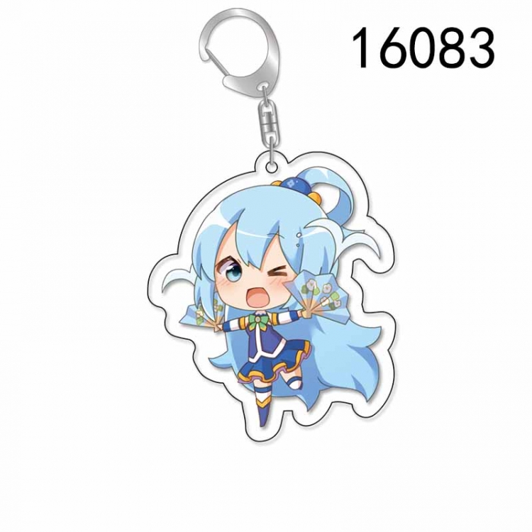 Blessings for a better world Anime Acrylic Keychain Charm price for 5 pcs