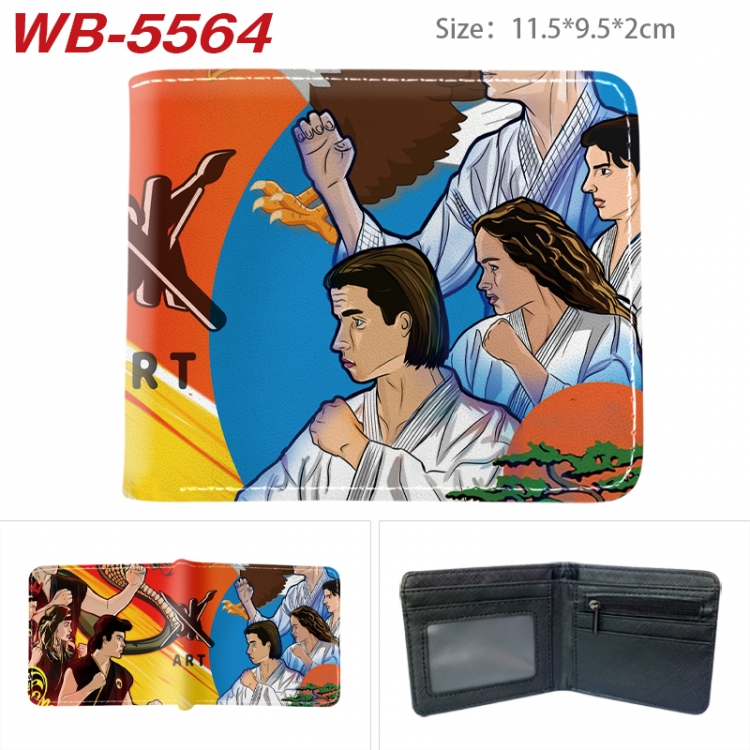 Cobra Animation color PU leather half fold wallet 11.5X9X2CM  WB-5564A