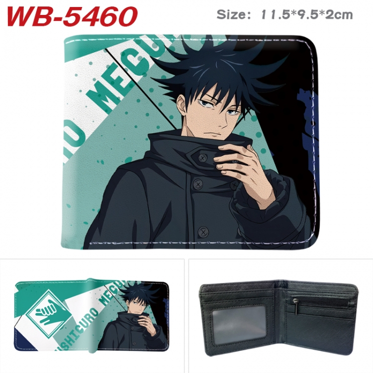 Jujutsu Kaisen Animation color PU leather half fold wallet 11.5X9X2CM WB-5460A