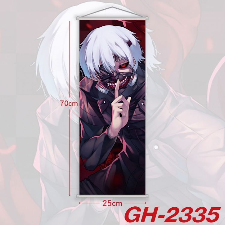 Tokyo Ghoul Plastic Rod Cloth Small Hanging Canvas Painting Wall Scroll 25x70cm price for 5 pcs