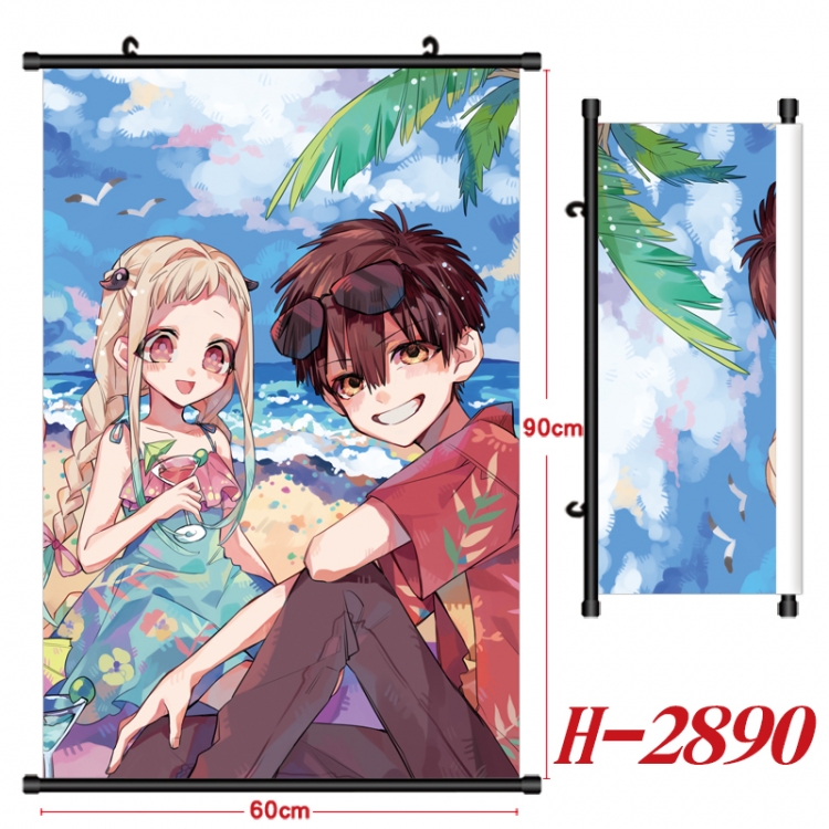 Toilet-bound Hanako-kun Anime Black Plastic Rod Canvas Painting Wall Scroll 60X90CM