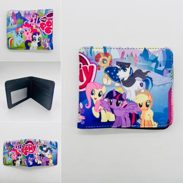 My Little Pony Full color Two fold short card case wallet 11X9.5CM  0045