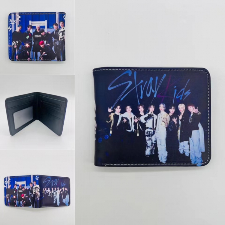 Sxray Full color Two fold short card case wallet 11X9.5CM