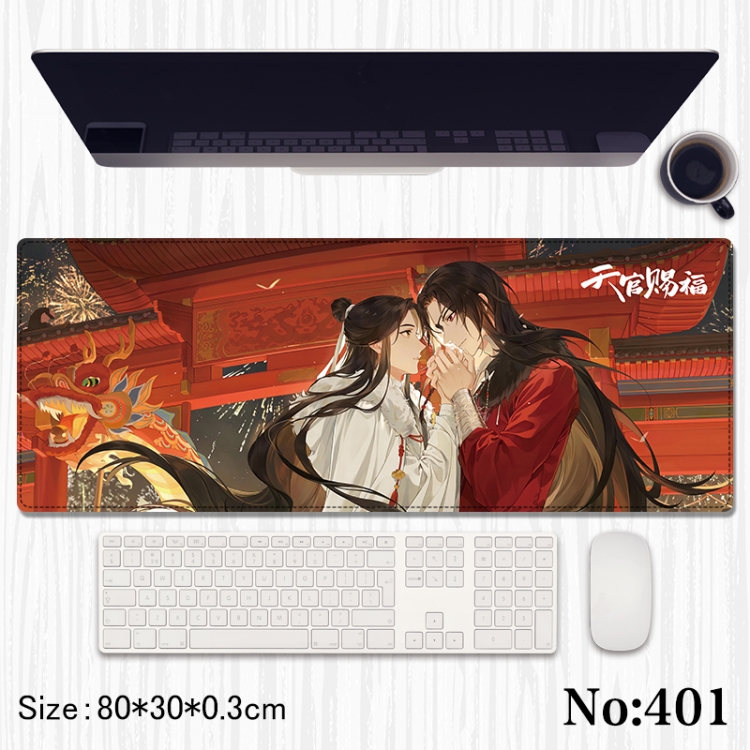 Heavenly Official Blessing Anime peripheral computer mouse pad office desk pad multifunctional pad 80X30X0.3cm