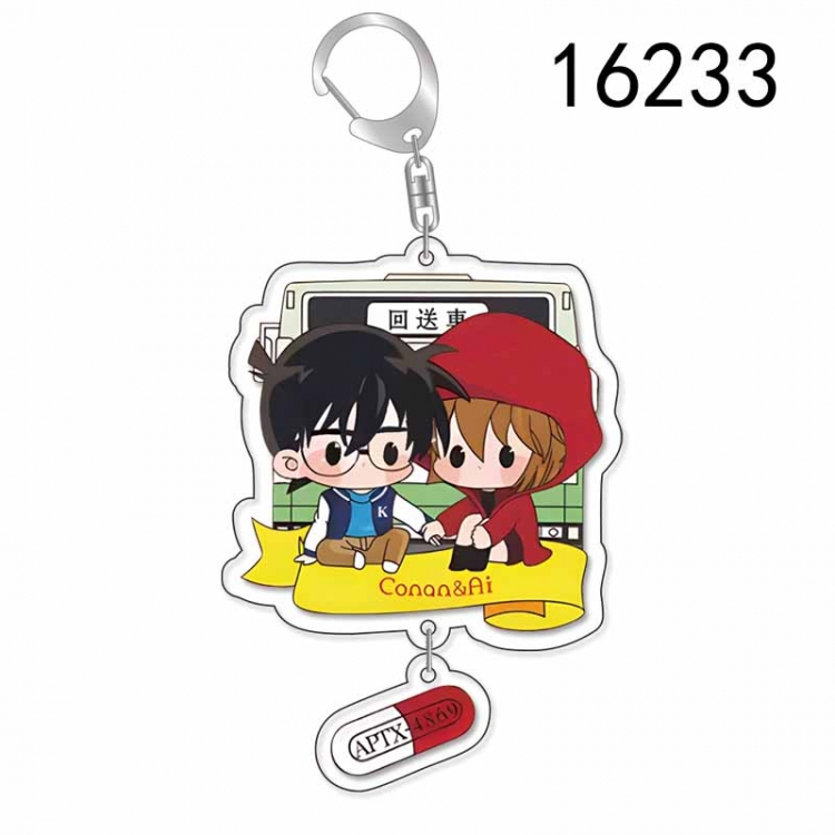 Detective conan Anime acrylic Pendant Key Chain  price for 5 pcs 16233