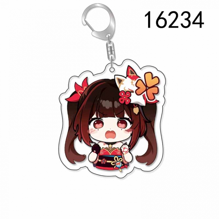 Genshin Impact Anime Acrylic Keychain Charm price for 5 pcs