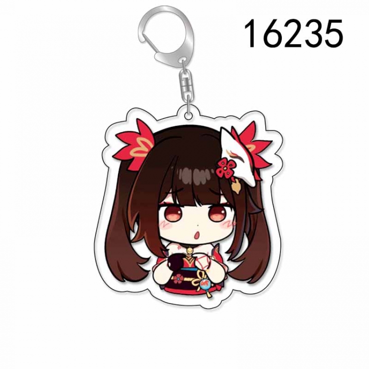 Genshin Impact Anime Acrylic Keychain Charm price for 5 pcs