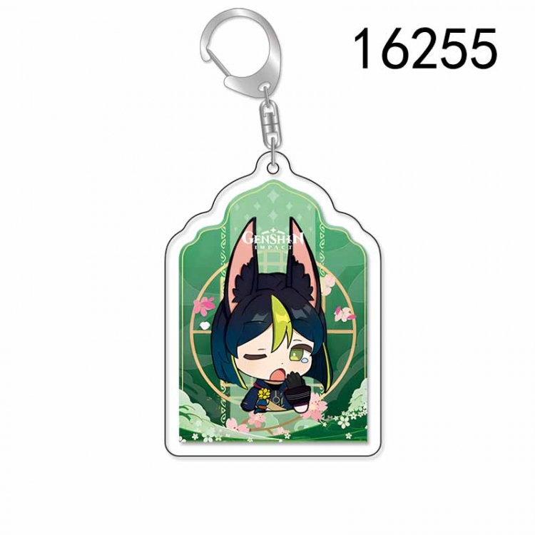 Genshin Impact Anime Acrylic Keychain Charm price for 5 pcs