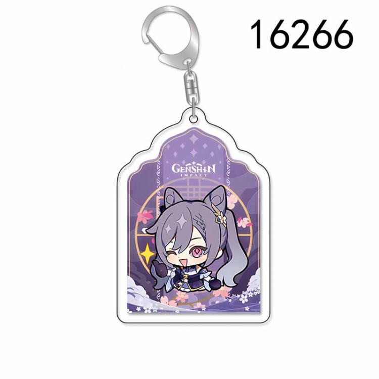 Genshin Impact Anime Acrylic Keychain Charm price for 5 pcs