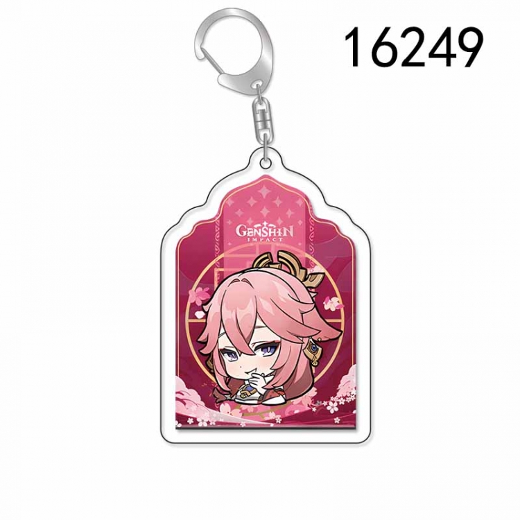 Genshin Impact Anime Acrylic Keychain Charm price for 5 pcs