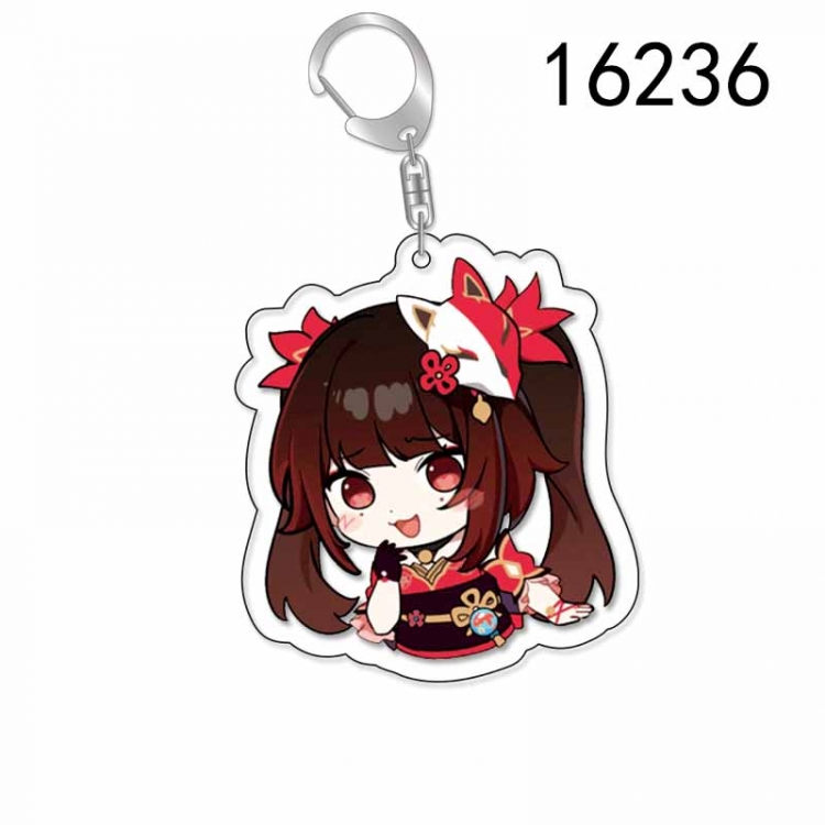 Genshin Impact Anime Acrylic Keychain Charm price for 5 pcs