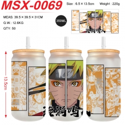 Naruto Anime frosted glass cup...