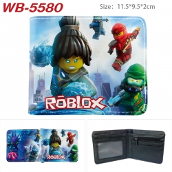Roblox Animation color PU leather half fold wallet 11.5X9X2CM WB-5580A
