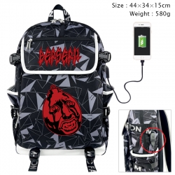 Berserk Anime color shading data line backpack 44X34X15CM
