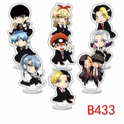 Mashle: Magic and Muscles Anime Character acrylic Small Standing Plates  Keychain 6cm a set of 9