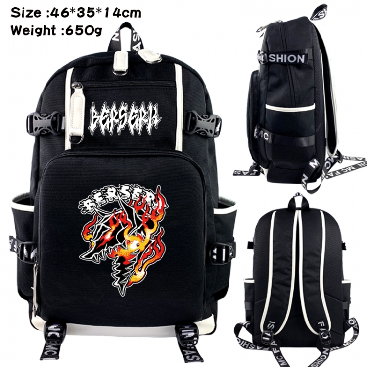 Berserk Data USB backpack Cartoon printed student backpack 46X35X14CM 650G