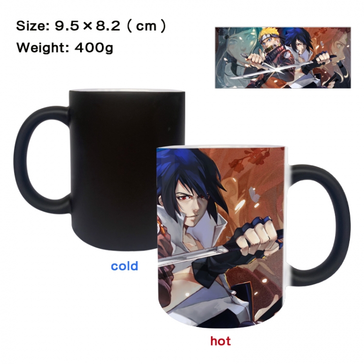 Naruto Anime peripherals color changing ceramic cup tea cup mug 9.5X8.2cm