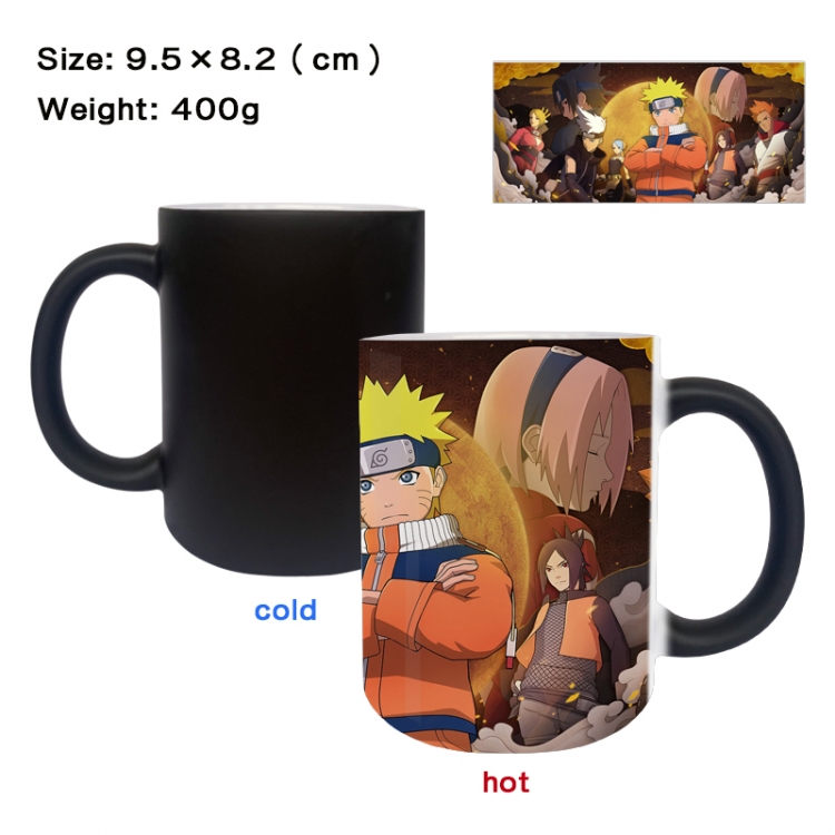 Naruto Anime peripherals color changing ceramic cup tea cup mug 9.5X8.2cm