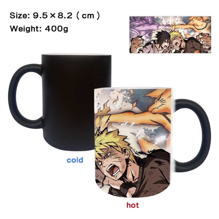 Naruto Anime peripherals color changing ceramic cup tea cup mug 9.5X8.2cm