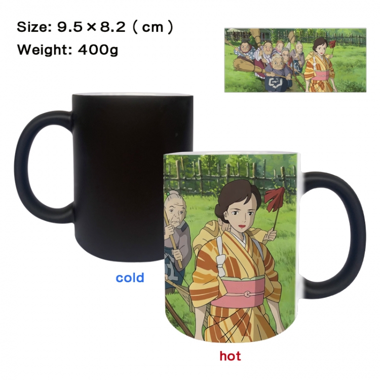 The Boy and the Heron Anime peripherals color changing ceramic cup tea cup mug 9.5X8.2cm