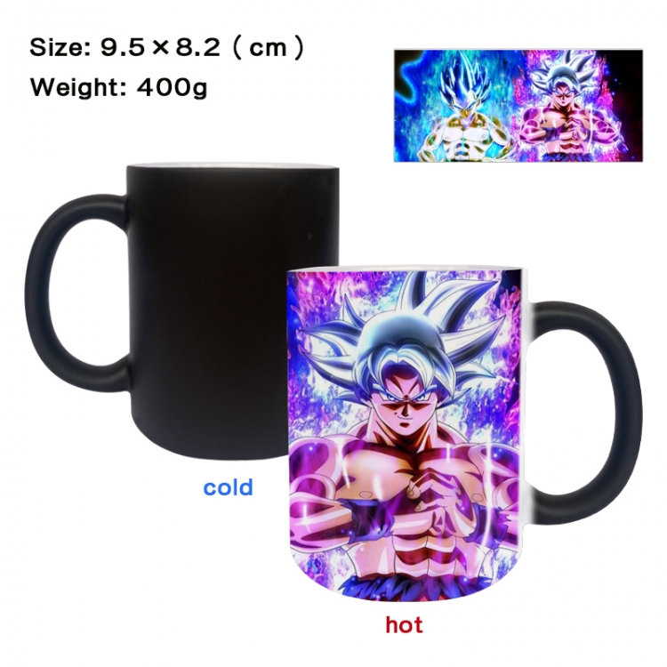 DRAGON BALL Anime peripherals color changing ceramic cup tea cup mug 9.5X8.2cm