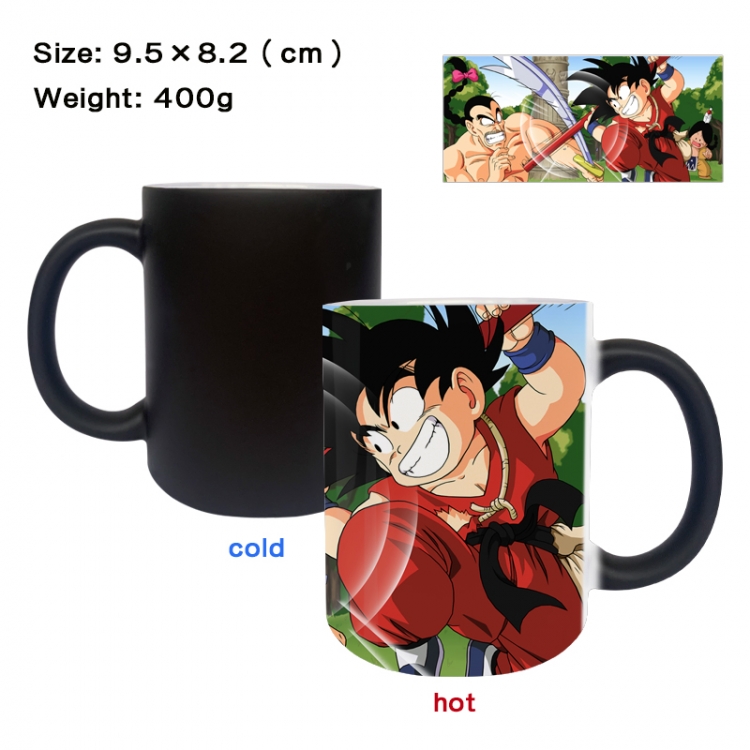 DRAGON BALL Anime peripherals color changing ceramic cup tea cup mug 9.5X8.2cm