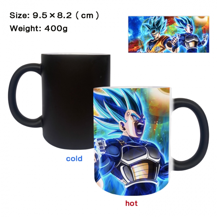 DRAGON BALL Anime peripherals color changing ceramic cup tea cup mug 9.5X8.2cm