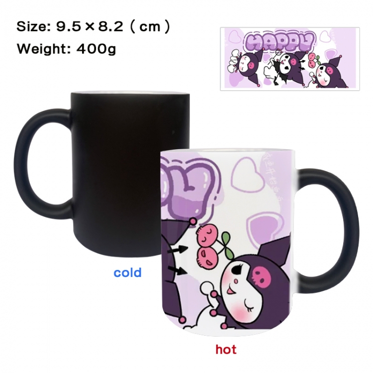 sanrio Anime peripherals color changing ceramic cup tea cup mug 9.5X8.2cm