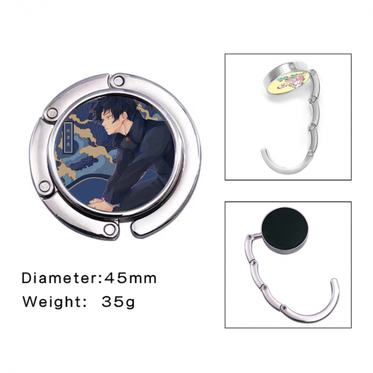 Jujutsu Kaisen Anime folding bag hanger table edge bag hook 45mm