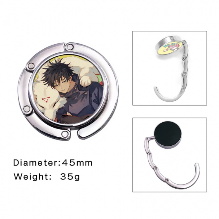 Jujutsu Kaisen Anime folding bag hanger table edge bag hook 45mm