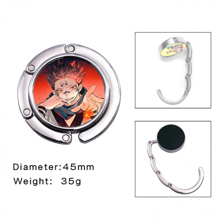 Jujutsu Kaisen Anime folding bag hanger table edge bag hook 45mm